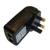 48V (0.5A) Gigabit PoE adapter, UK plug (POE-48V-24W-G-UK)