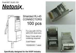 Netonix RJ45 100x connectors NTX-RJ45-100