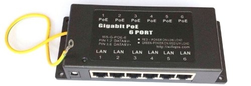 Passive Gigabit PoE Injector/Shielded Panel, 6 port (POE-INJ-6-G) - The  source for WiFi products at best prices in UK 