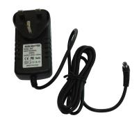 24V 1.2A UK Plug Adapter with with right angle plug (5.5x2.1), Rev. (2412POW_REV_UK)