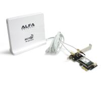 ALFA NETWORK Wi-Fi 6E PCIe Card with Panel Antenna (AIT-AX210-EZ)