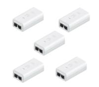 UBIQUITI 24V 12 W (0.5A) Gigabit PoE adapters (white), 5 pack (POE-24-12W-5P)